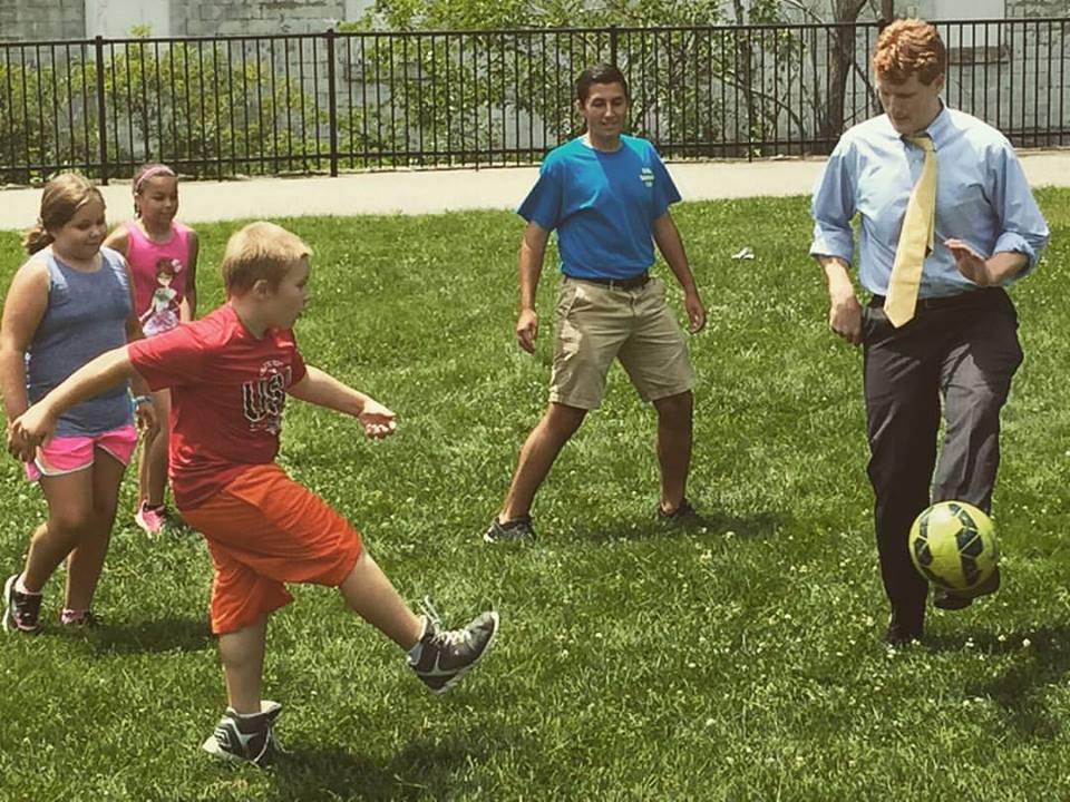 Cobi Frongillo Plays Soccer with Joe Kennedy