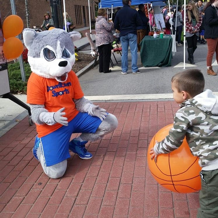 Cobi Frongillo Mascot at HarvestFest